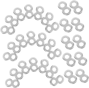 100pcs Shaped Buckle Connector Fasteners for Tabletop Fastener Connector