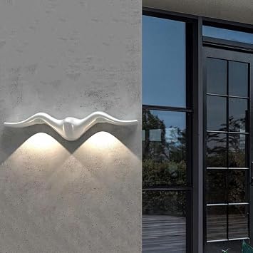 Seagull Design Outdoor Wall Sconce,Outdoor Wall Lamp, Waterproof LED Exterior Light Fixture Wall Mount Lighting for House Garage Patio 3000k/6000k 6W