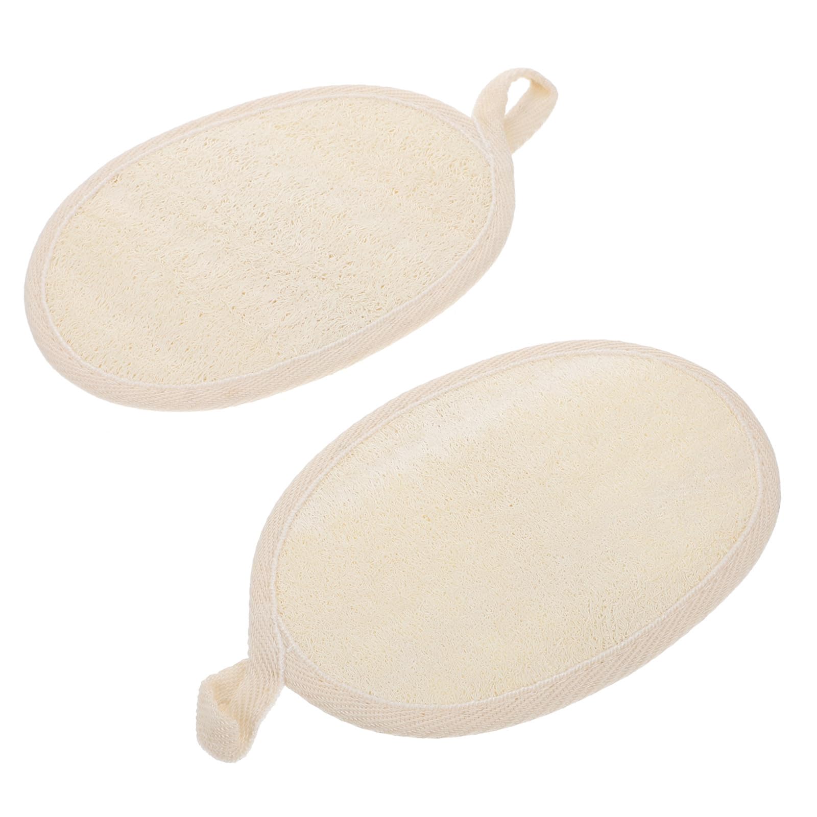 4piezas Toallas Exfoliantes De Ducha De Raspador Corporal De Luffa Toallas Para Baño Suaves y Duraderas Limpieza Profunda Para Espalda y Cuerpo