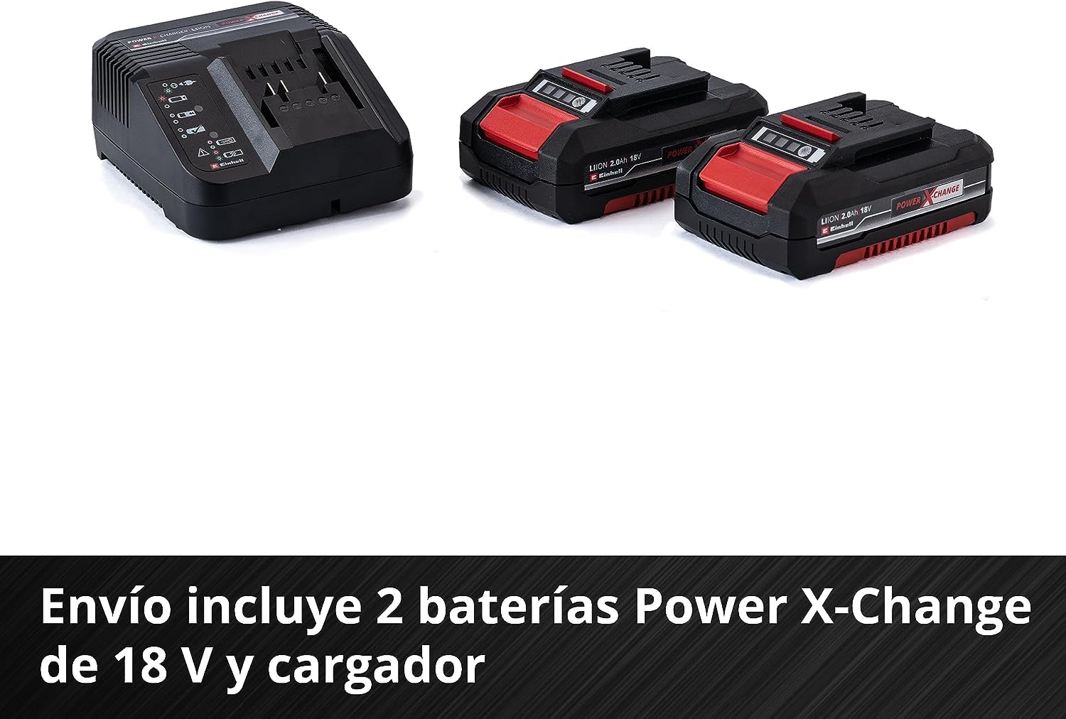 Einhell taladro atornillador percutor con batería TE-CD 18/40 Li-i +64 Power X-Change (iones de litio, 18 V, 40 Nm, electr. velocidad, máx. 24000 rpm, incl. 2x 2,0 Ah baterías, cargador y accesorios)