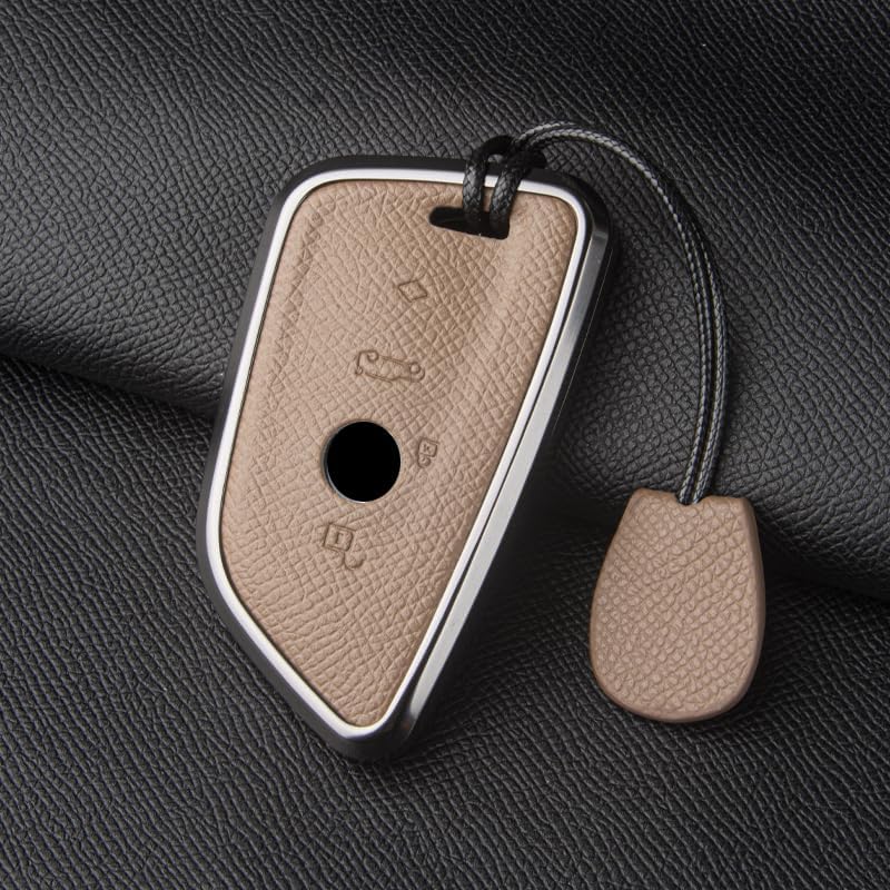 Funda para Llave de Coche para BMW 3/4/5 Series X1 X2 X3 X4 X5 X6 325Li 530 i3 iX3,Funda de Cuero TPU para Llave de Coche,Carcasa de protección Completa,D