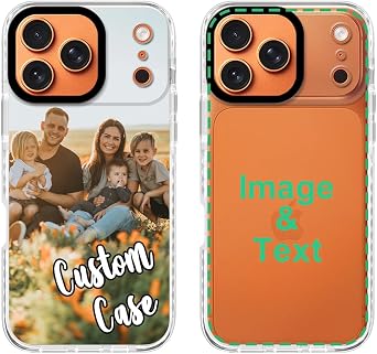 Custom Phone Case for iPhone 17 Pro Max with Photo,Personalized Picture Cases,Customized Name Cover Compatible with Apple 6.9 inch