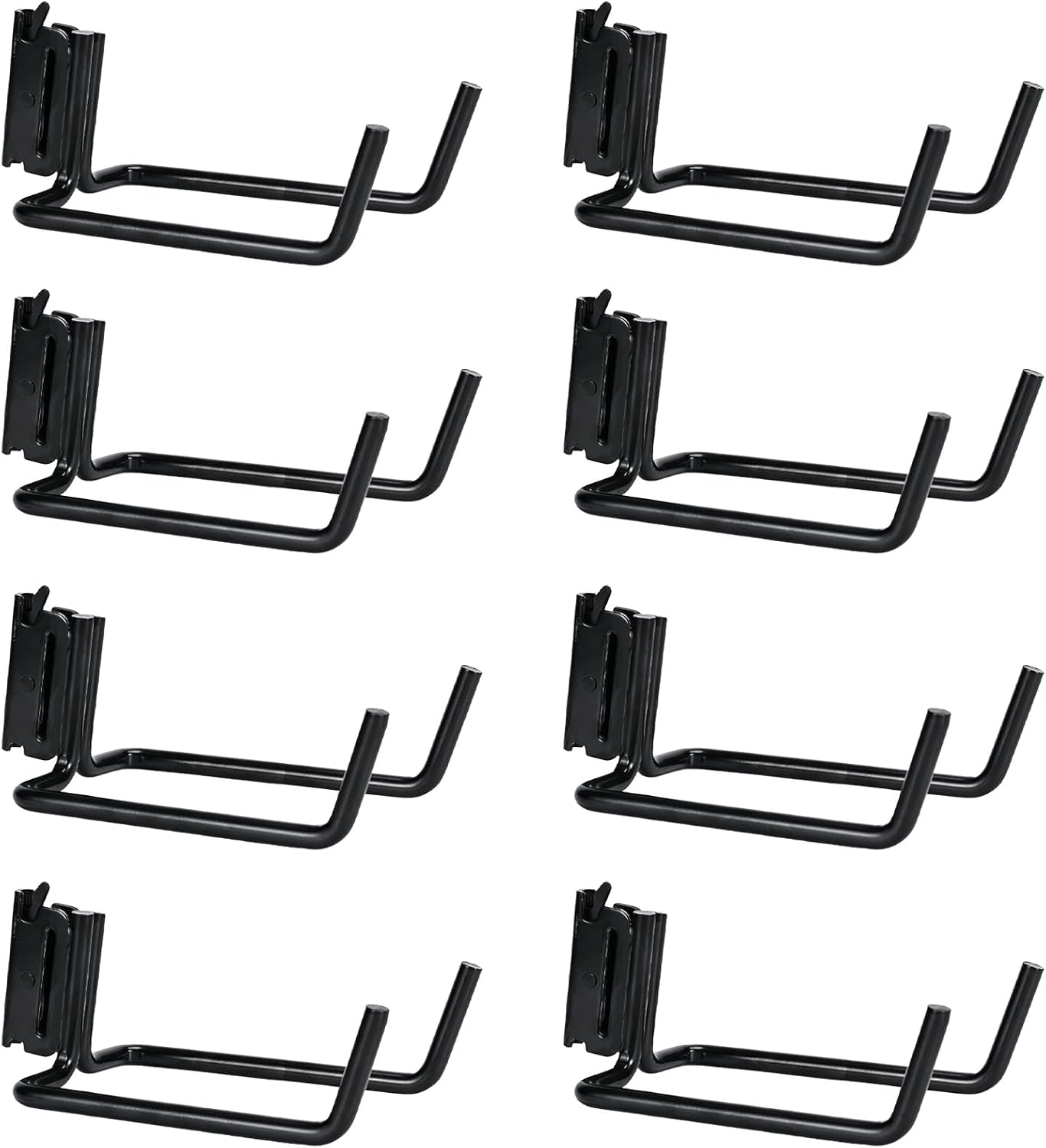 E-Track Heavy Duty J Hook Hanger, Durable Steel Tool Hanger for Shovels, Long-Handled Tools, Cargo Vans, Enclosed Trailers | X-Track Accessories for Cargo Tie-Down Systems (Black) (5)