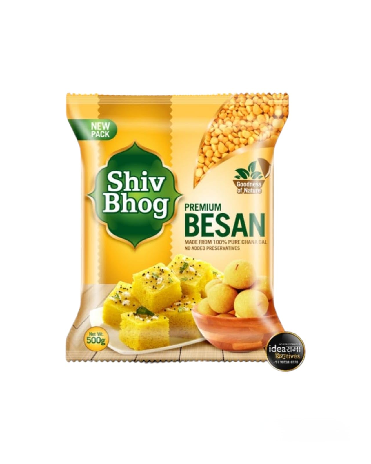 Shiv Bhog 100% Pure Chana Dal Besan,Gram Flour,1kg(Pack of 500g x 2) (B0D4RCQ39M) Amazon Price History, Amazon Price Tracker