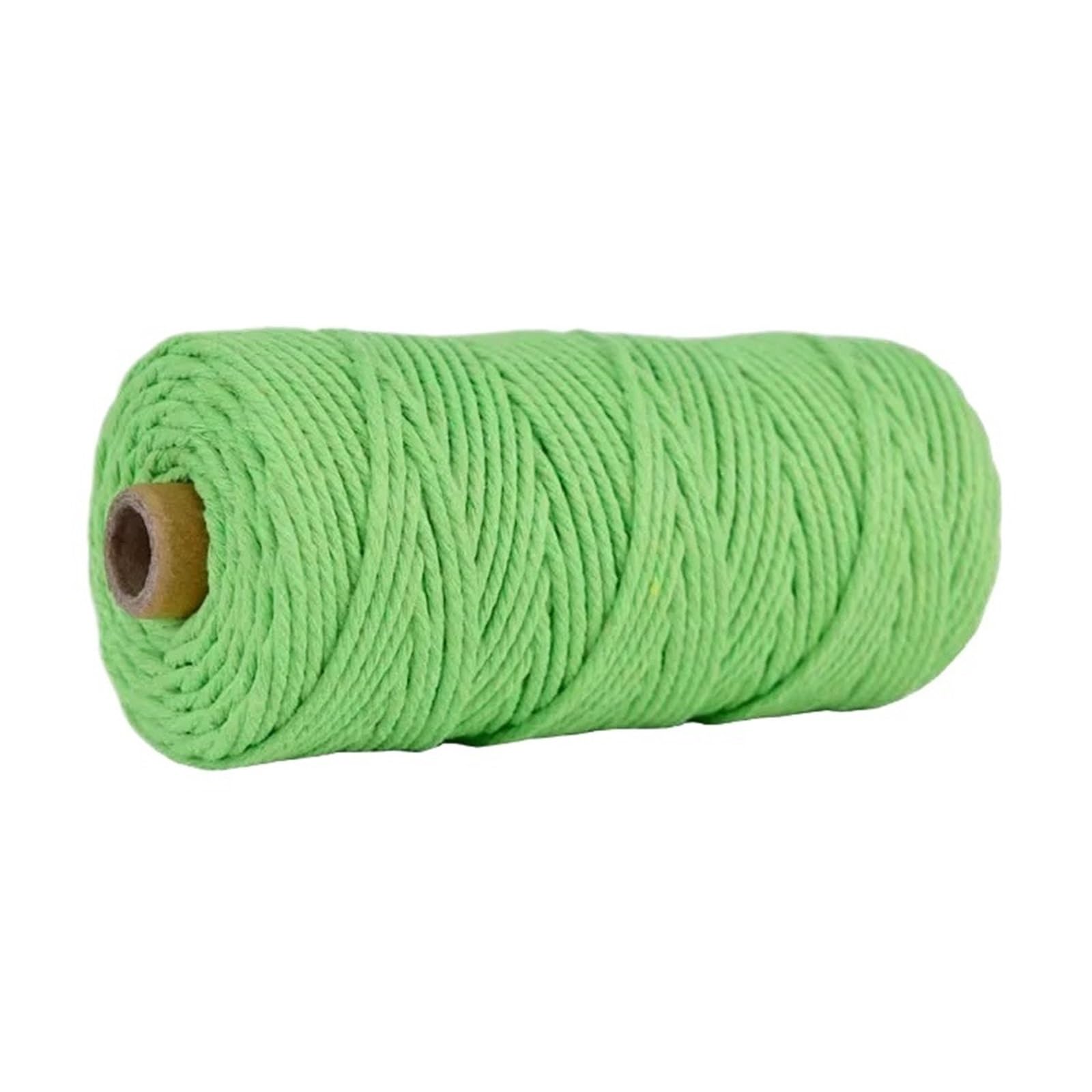 Cotton Macrame Cord 100M/Roll 3.0mm Colored Macrame Cotton Cord Colorful Twine String Rope Craft for Knitting Home Textile(Color22)