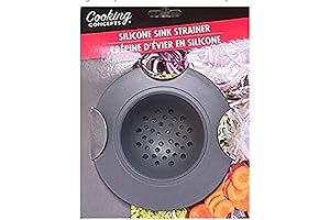 Pack of 2 Silicone Sink Strainers in Sleek Grey