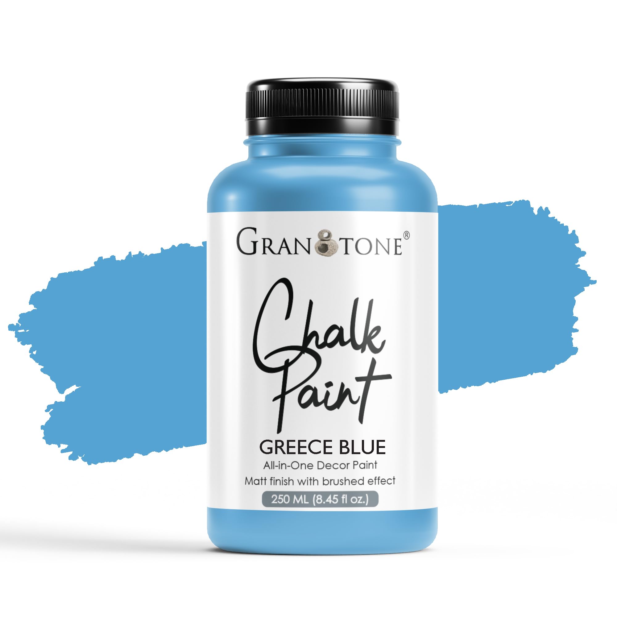 GRANOTONE Chalk Paint for Furniture, Home Decor, Crafts - Eco-Friendly - All-in-One - No Wax Needed- 250 ML (GREECE BLUE)-image-32