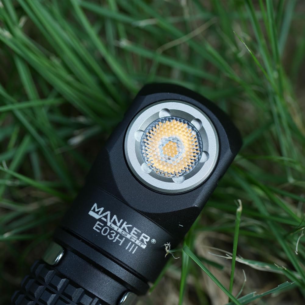Manker E03H III Pocket Flashlight & Headlamp - 800 Lumen, 519A-V1 4000K High CRI LED, IP68 Waterproof, Magnetic Tail - View #2