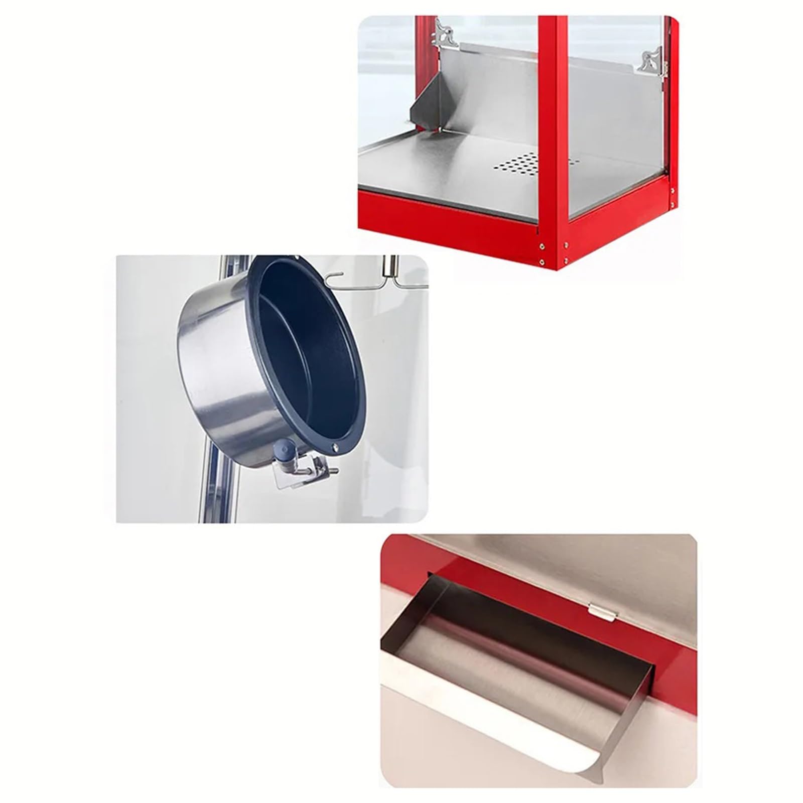 fabricante de palomitas de maíz Máquina de palomitas maíz, puesto comercial, eléctrica completamente automática, móvil para uso familiar