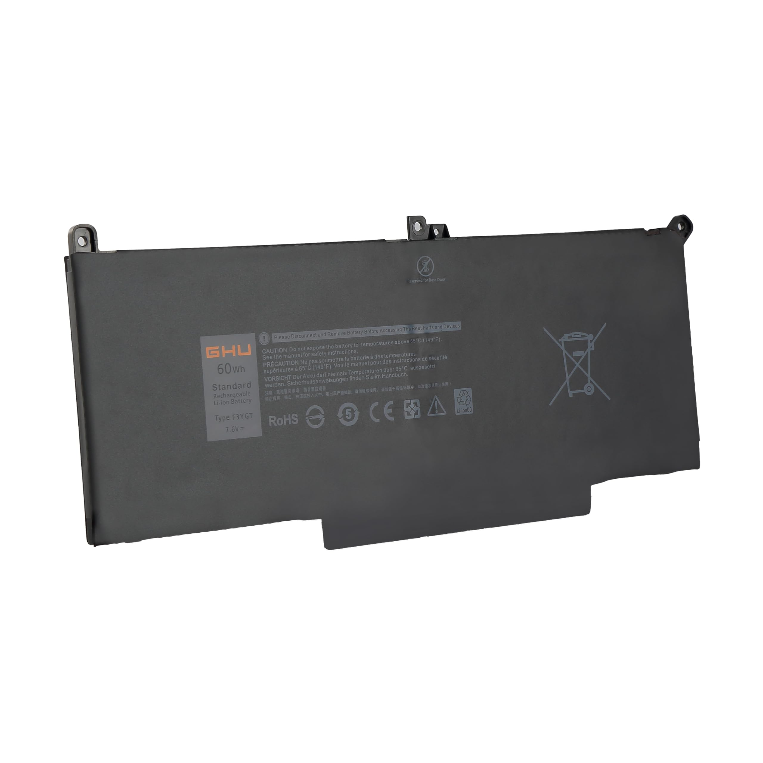 Amazon.com: GHU F3YGT 60 Wh Laptop Battery for Dell Latitude 12