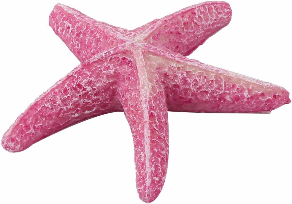 uxcell® Polyresin Aquarium Fish Tank Artificial Emulational Starfish Sea Star Shape Ornament Pink