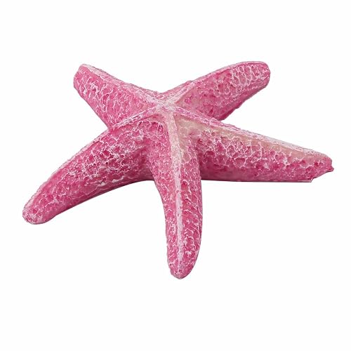 sourcing map Estrella De Mar Emulacional Rosa 1 Pieza para Acuario