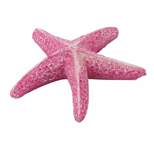 sourcing map Estrella De Mar Emulacional Rosa 1 Pieza para Acuario
