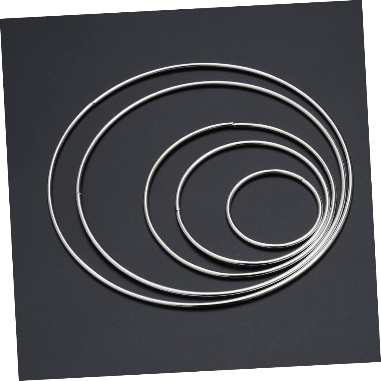ABOOFAN 5pcs Round Metal for Dream Catcher Accessories Circles for Handmade and Wall Hangings for Creative Projects and Home Decor
