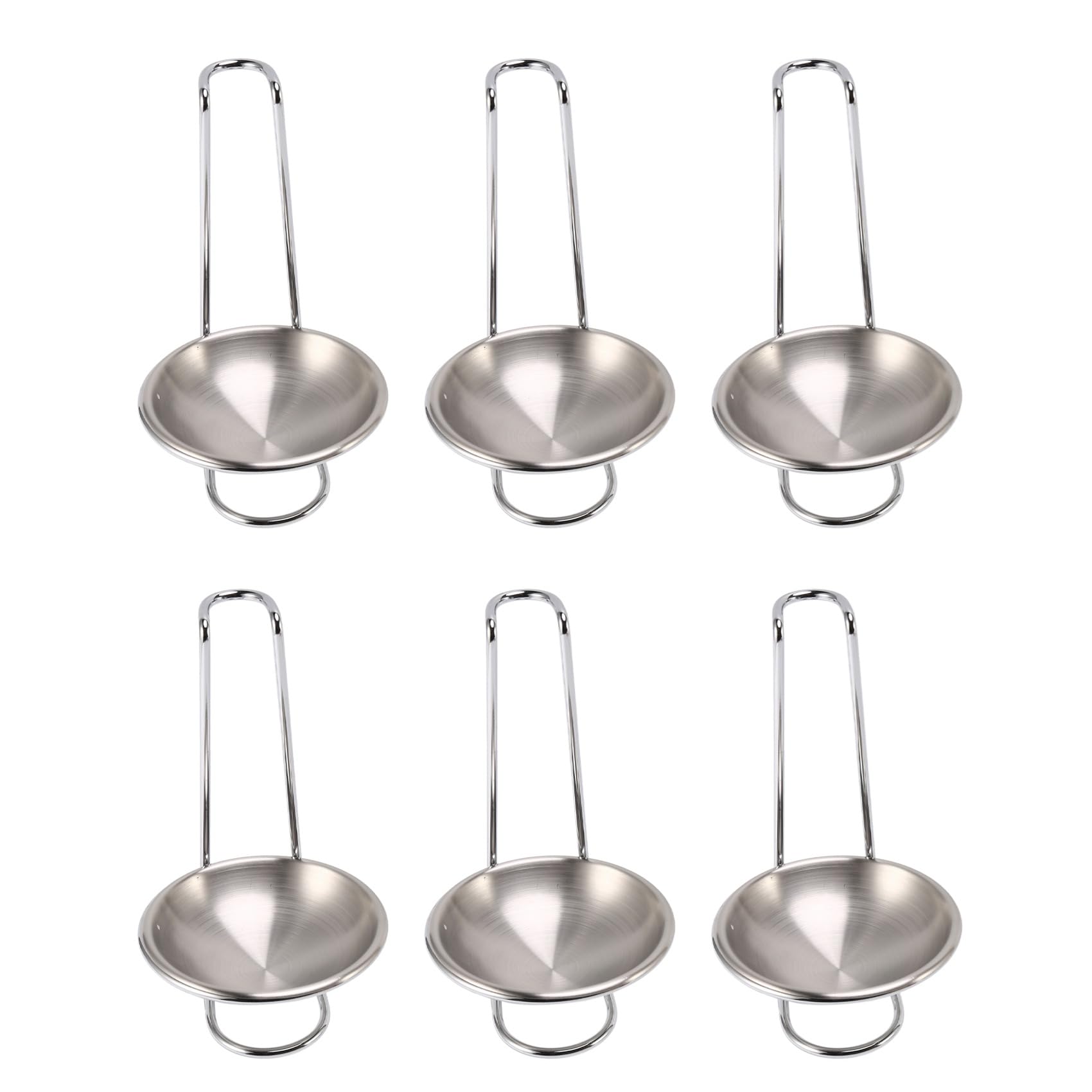 Hndhbfgrt 6X Stainless Steel Spoon Rest Holder,Long Handle Vertical Saving Soup Ladles Holders Ladle Rest Soup Ladle Holder
