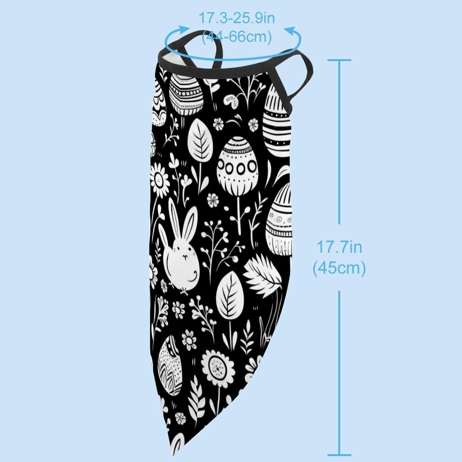4 Pack Easter Neck Gaiter Face Scarf Cover Sun Protection Balaclava Cloth Bandanas with Ear Loops