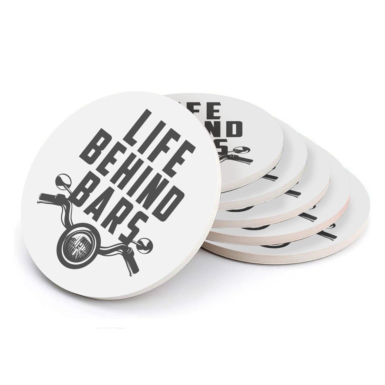 Sous-verre céramique Life Behind Bars le cadeau idéal pour amateur de moto Cafe Racer