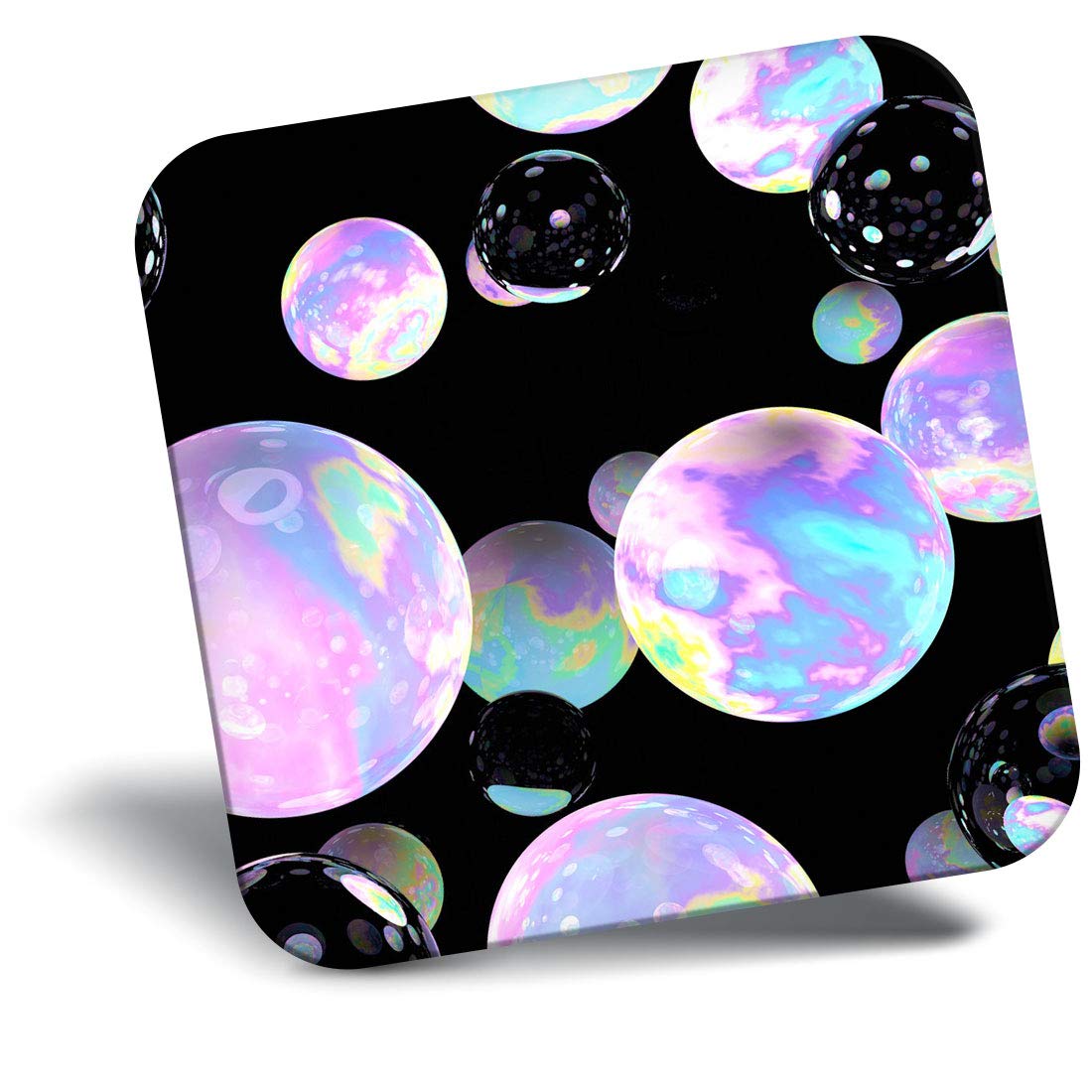 Destination Vinyl Ltd Fridge Magnet - Abstract Marbles Planets Bubbles 14120