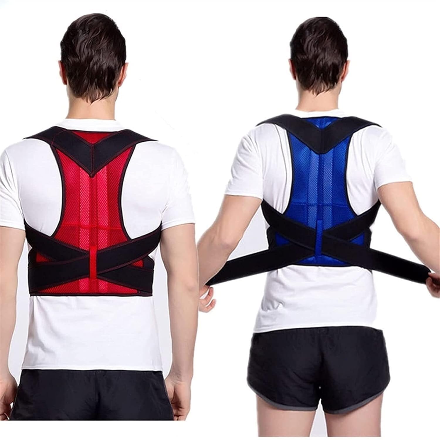 Corrector Back Brace Lumbar Support Belt Adjustable Upper Waist for Clavicle from Neck, Shoulder