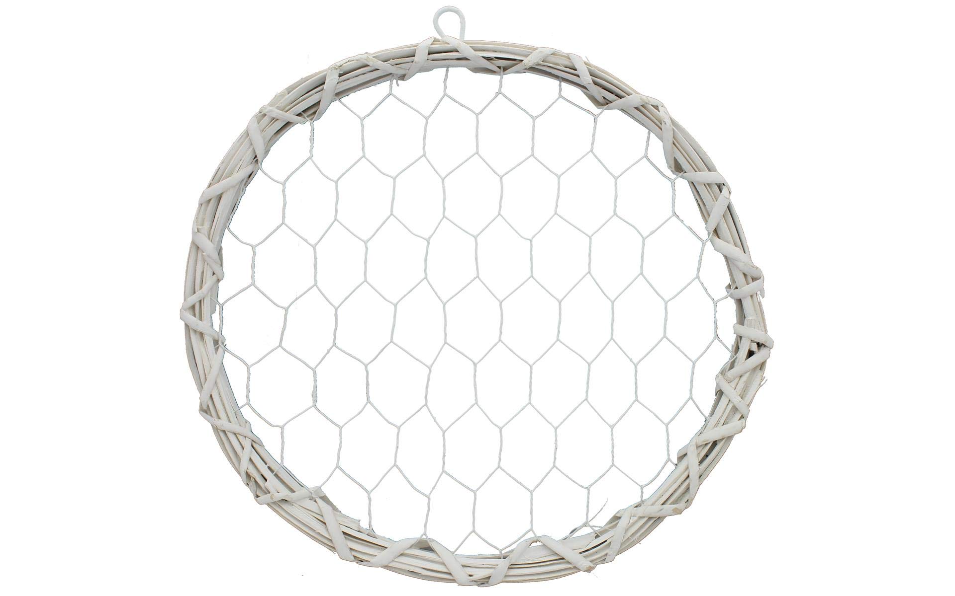 Midwest Design Imports Chicken Wire Wreath 11.75" Wht