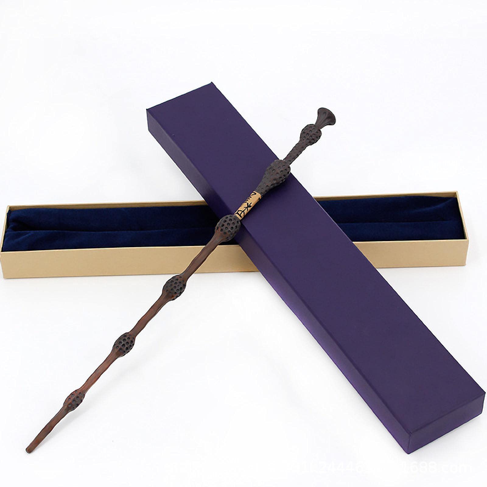 WENC Magic Wand Malfoy Lucius Magic Wand Toy Metal Core Wand Variety of Styles, Purplebox Dumbledore