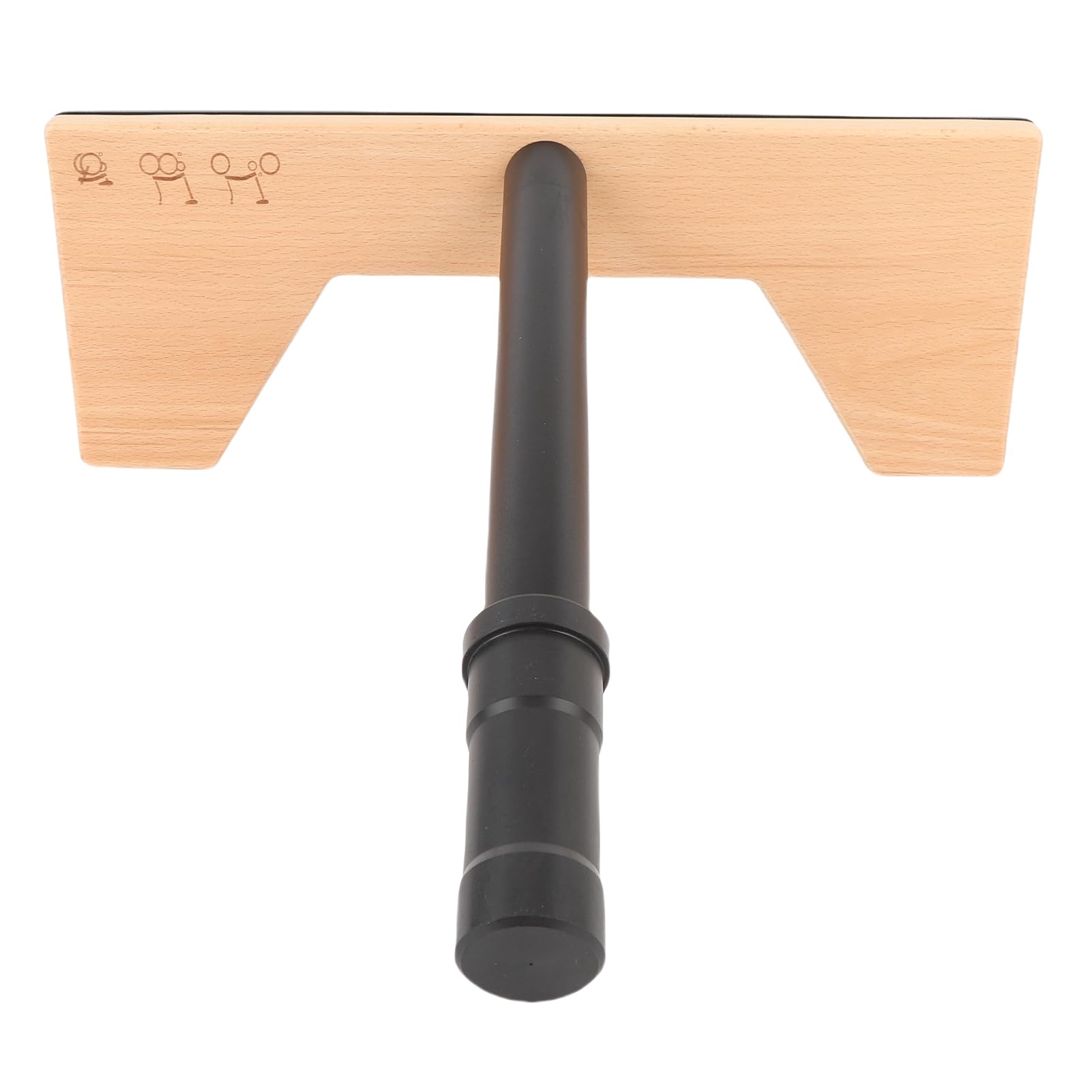 Tbest Portabici Pieghevole in Legno Massello Espositore da Pavimento in Alluminio per Garage per Interni Ed Esterni