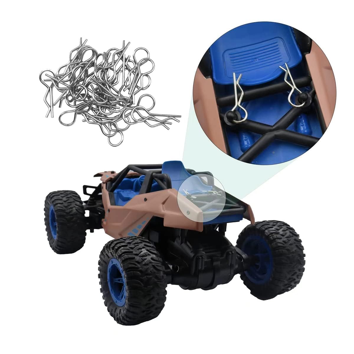 240 Clips Carrosserie RC - R Clips Acier Inoxydable 6 Couleurs - GTIWUNG