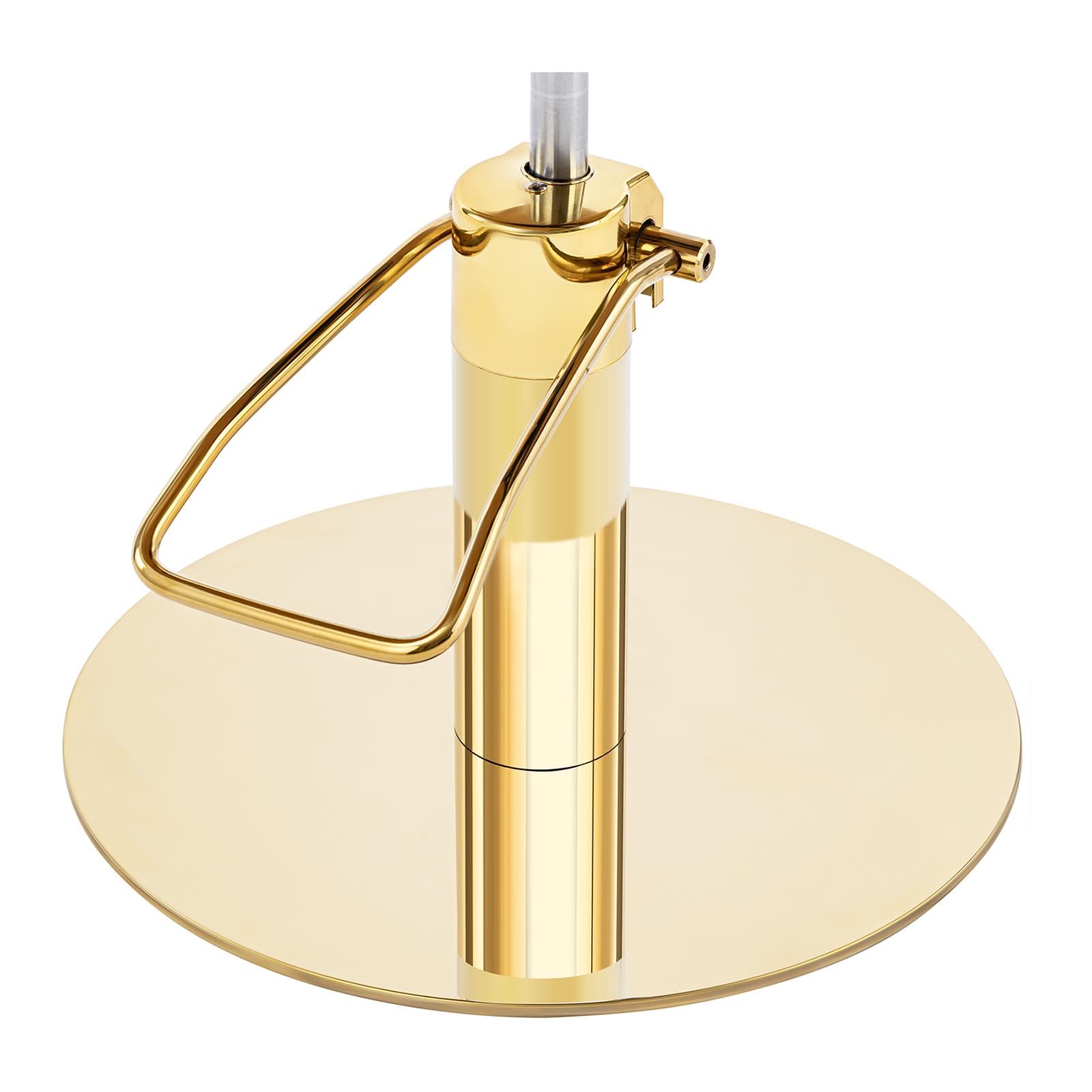 Physa Physa WINSFORD - Silla de peluquería con reposapiés, 480-630 mm, 200 kg, Color Crema y Dorado, para peluquería