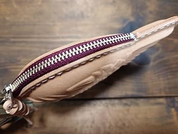 Amazon.co.jp: 本革たい焼きポーチ ナスカン付き 栃木レザー使用