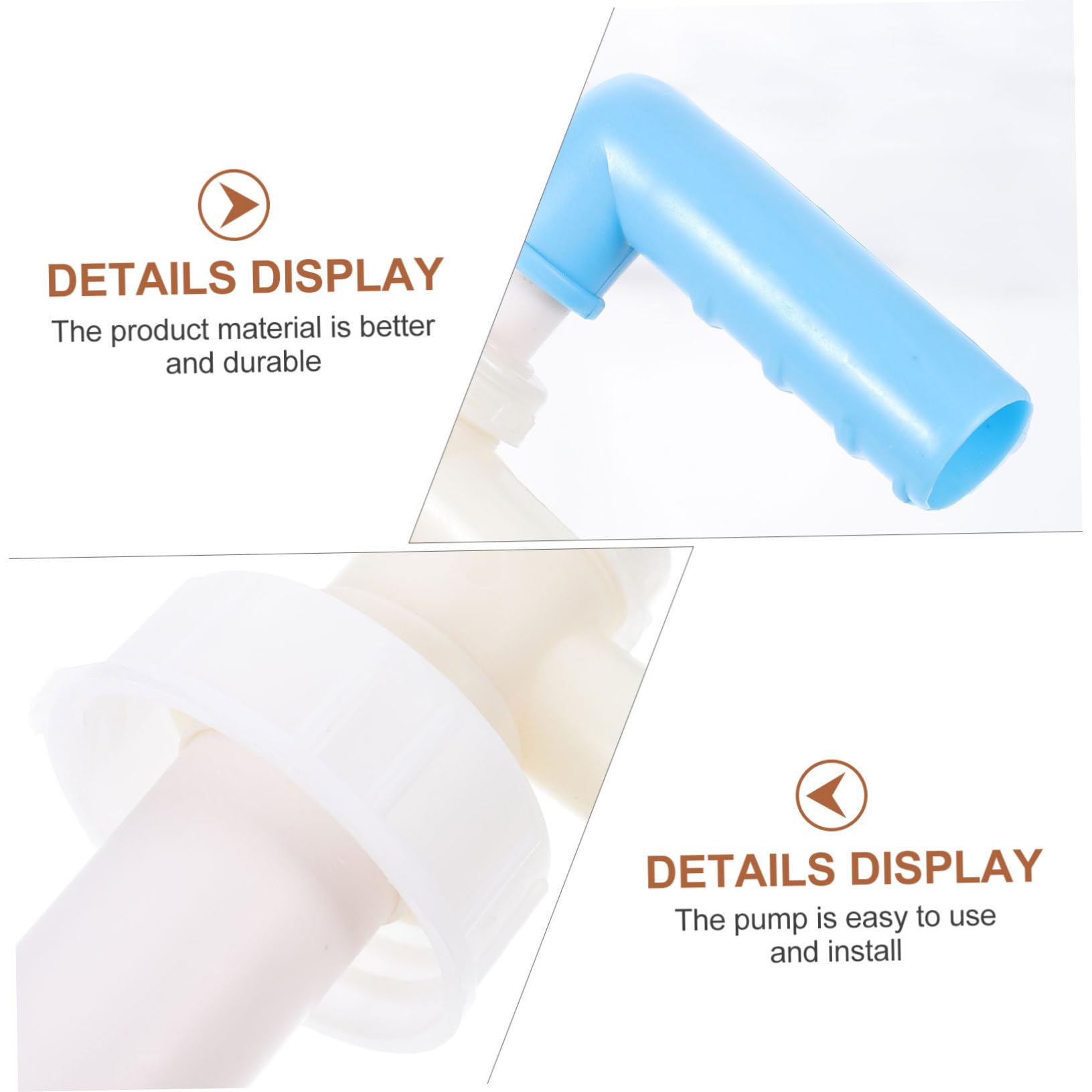 SHERCHPRY 2pcs Bucket Liquid Dispenser Hand Press Pump Made of Sturdy Plastic Easy to Use Hand Pump for Liquid Transfer