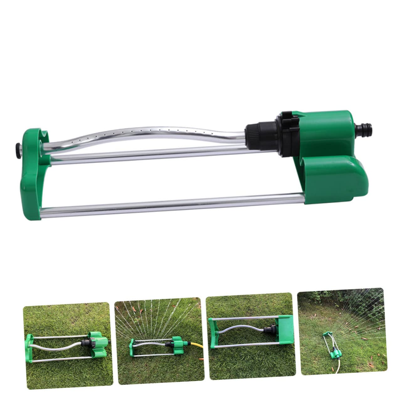 ibasenice 2 Piezas aspersor Cabezal rociador para riego Accesorios de jardín de riego de Jardines Herramienta de riego automático Pulverizador de riego Forestal el plastico Verde