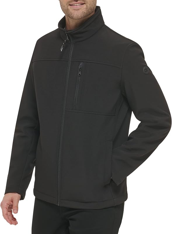 campera abierta de caparazón suave resistente al agua para hombre (estándar, grande y alta)
