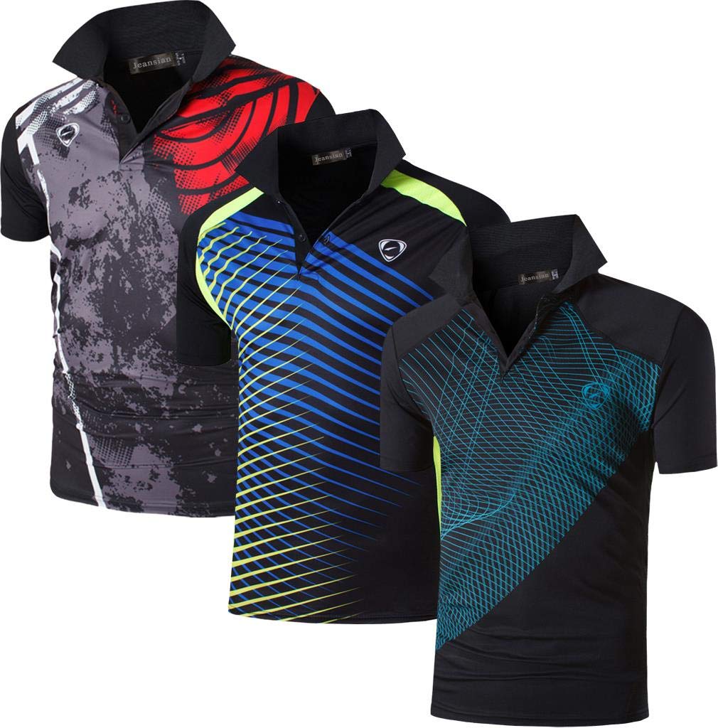 jeansianBoy's Active Sport Short Sleeve Breathable T-Shirt Tee Top LBS701_Pack