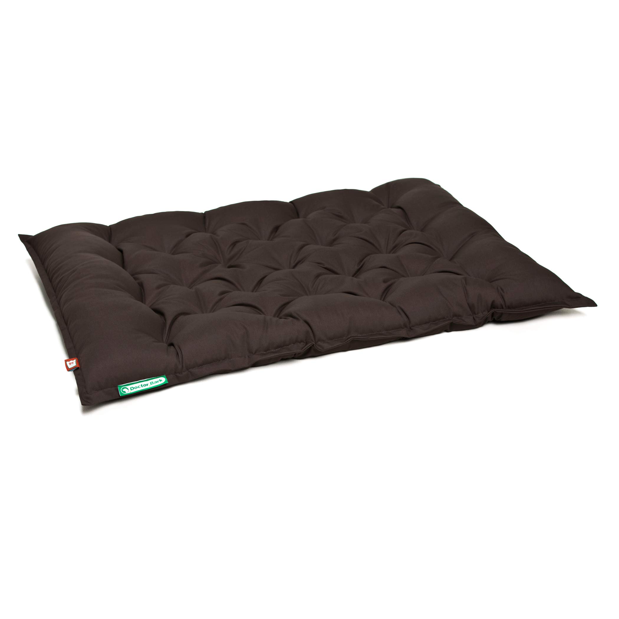 Doctor Bark Hundekissen Urban - orthopädisches Hundebett für große Hunde - waschbar bis 95°C - robuste Indoor/Outdoor Hundematratze - Made in Germany (XXL - 100x80 cm, Braun)