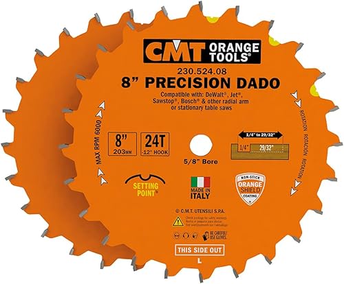 Cmt Juegos de dados de precisión de 8 pulgadas x 24 x 58 pulgadas