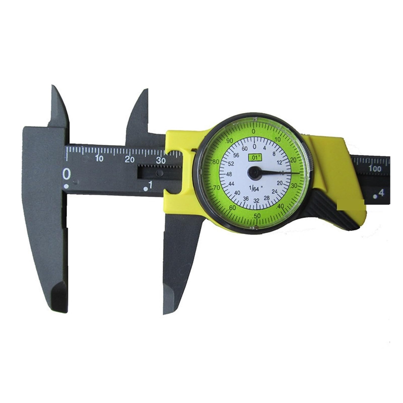 BDAYEK Vernier calipers 150mm 0.02mm/0.001" stainless steel dial vernier caliper gauge plastic thickness measuring tools(Plastic inch size)