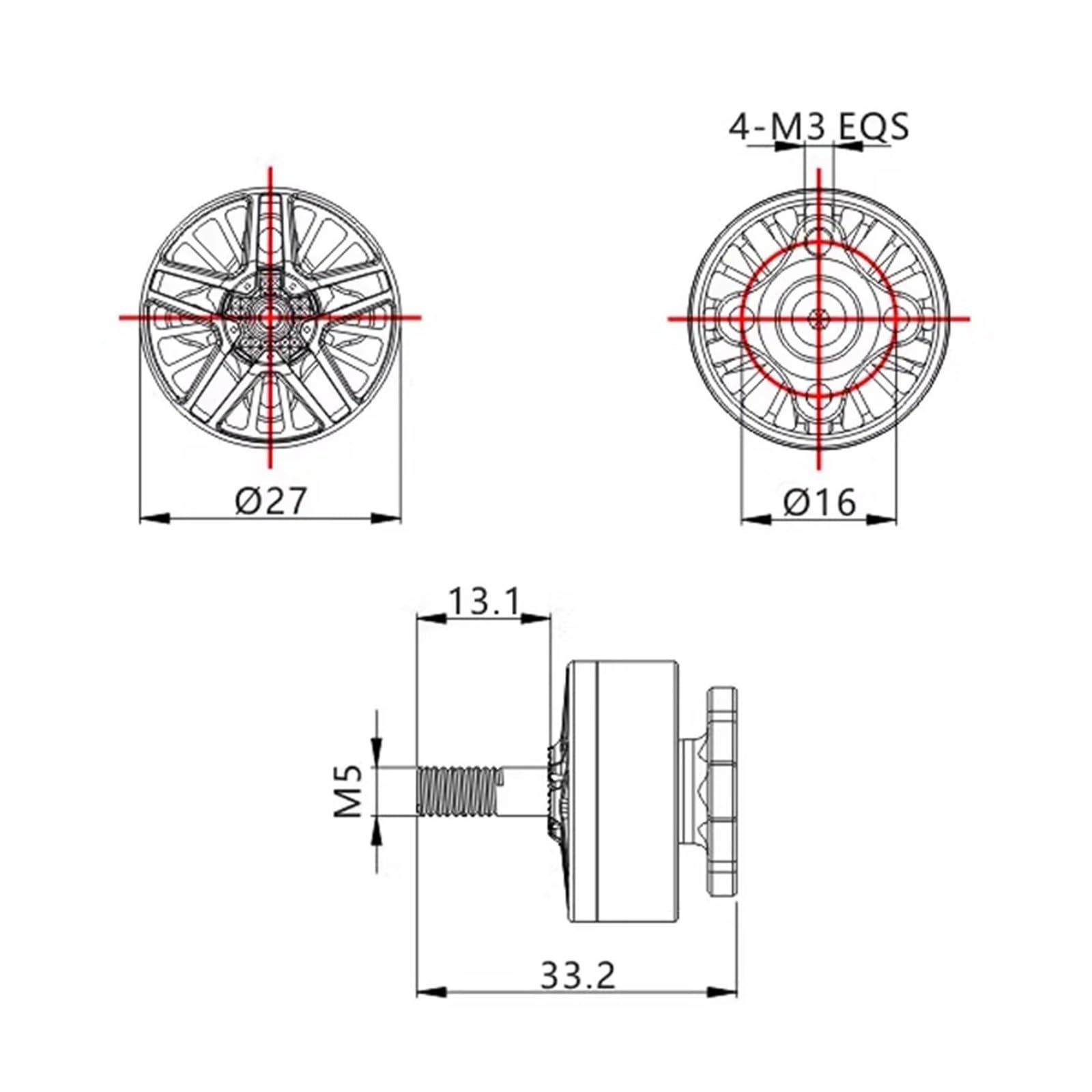 Motore brushless 2207 Pro YUKI, compatibile con VCI, drone FPV