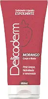 Sabonete Líquido Esfoliante, Morango, 180 ml, Vermelho