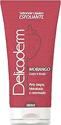 Sabonete Líquido Esfoliante, Morango, 180 ml, Vermelho