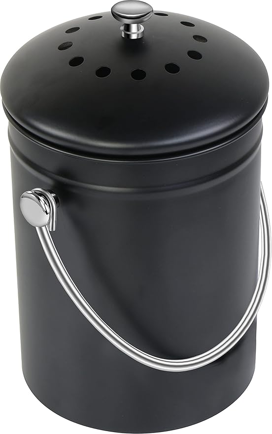 Utopia Kitchen Compost Bin for Kitchen Countertop 1.3 Gallon Compost Bucket for
