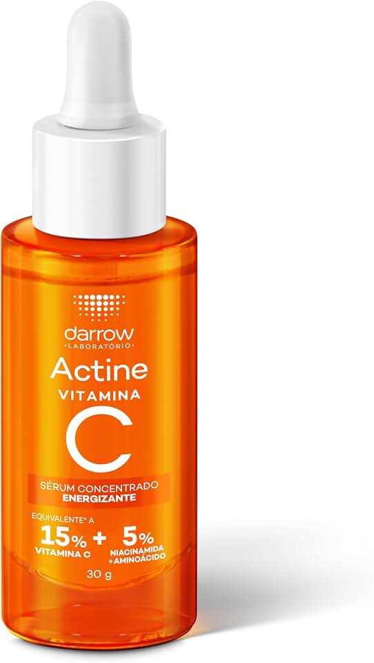 Sérum Concentrado Darrow Actine com 15% Vitamina C e Niacinamida, Iluminador e Antioxidante, 30ml