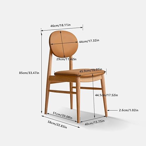 Miniatura 3 de sillas de comedor Silla auxiliar moderna de mediados de siglo tapizada comedor con patas de madera para cocina, sala de estar, cocina moderna