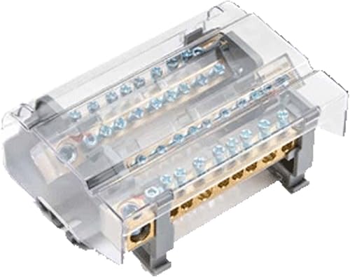 Asi qblok2126 módulo de distribución de energía, 2 busbars, 125 Amp, 1000 V, con
