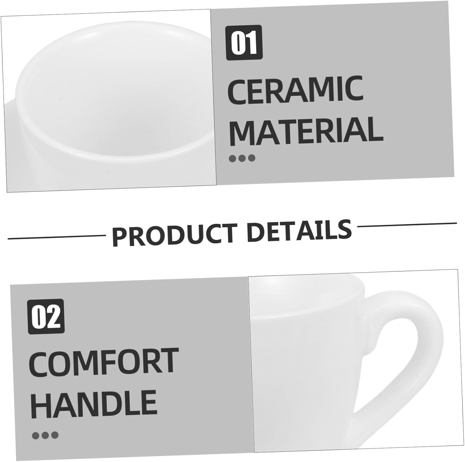 1 Set Plain White Coffee Cup and Saucer Coffee Cup Saucers Tea Cup and Saucer Simple Water Cup Afternoon Tea Cups Tea Serving Cup Ceramic Tea Cup Beverage Cup Coffee Cups