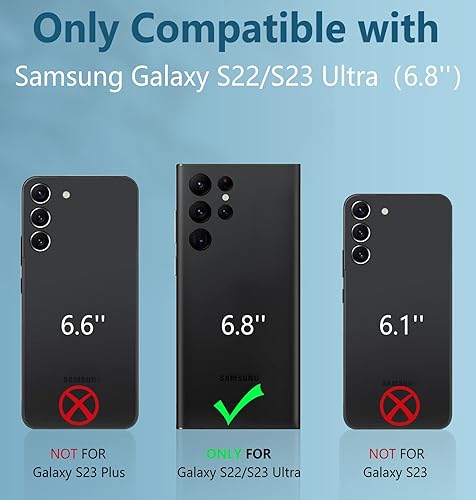 Miniatura 2 de FNTCASE Funda para Samsung Galaxy S23-Ultra S22 Ultra Militar Grado Protección a prueba de Golpes Funda Móvil con Soporte y Carcasa de TPU Robusto