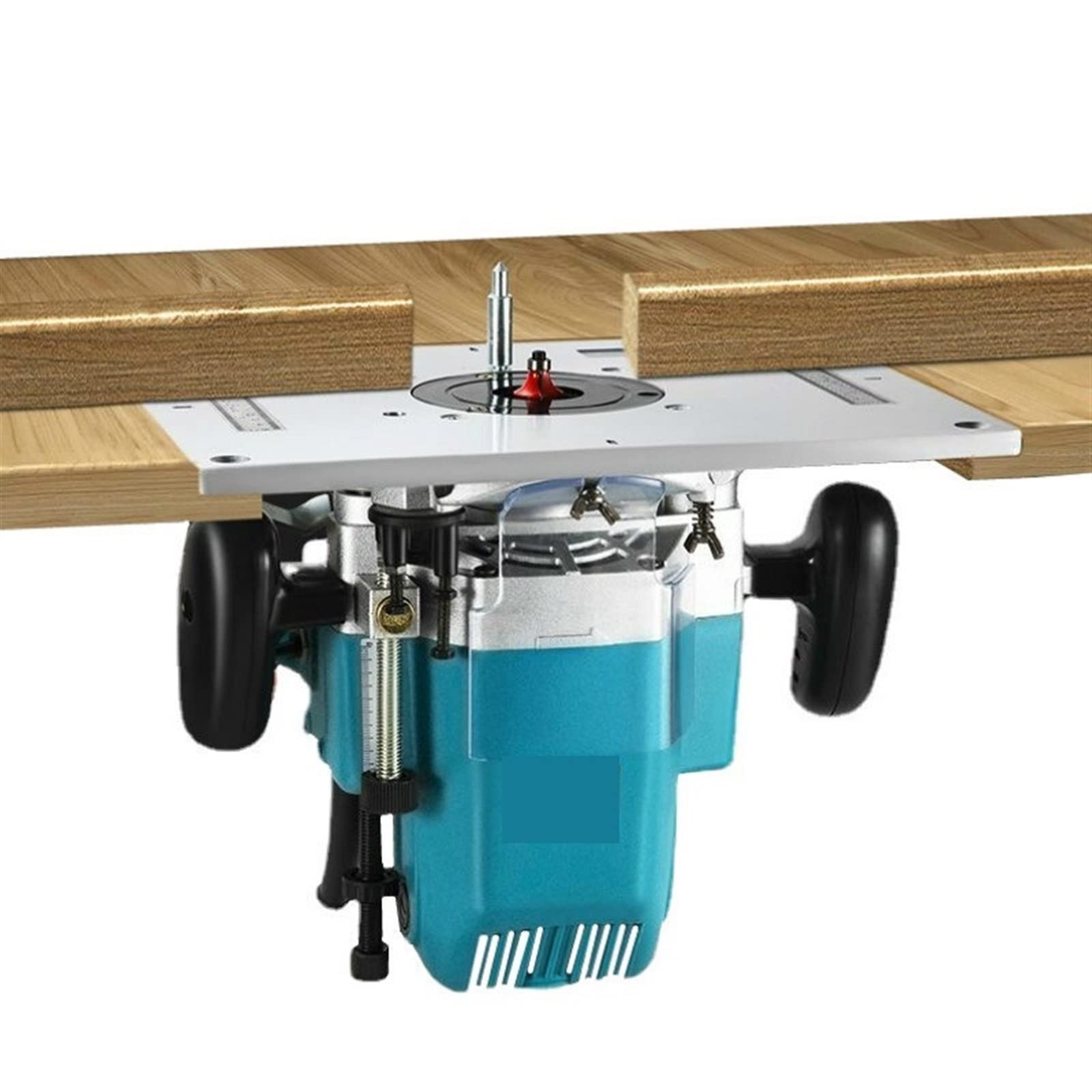 Rifilatore Fresatrice Verticale, Piastra Di Inserimento Del Tavolo Del Router In Alluminio Multifunzionale For Banchi Elettrici For La Lavorazione Del Legno Della Fresatrice For Legno per Legno(B)