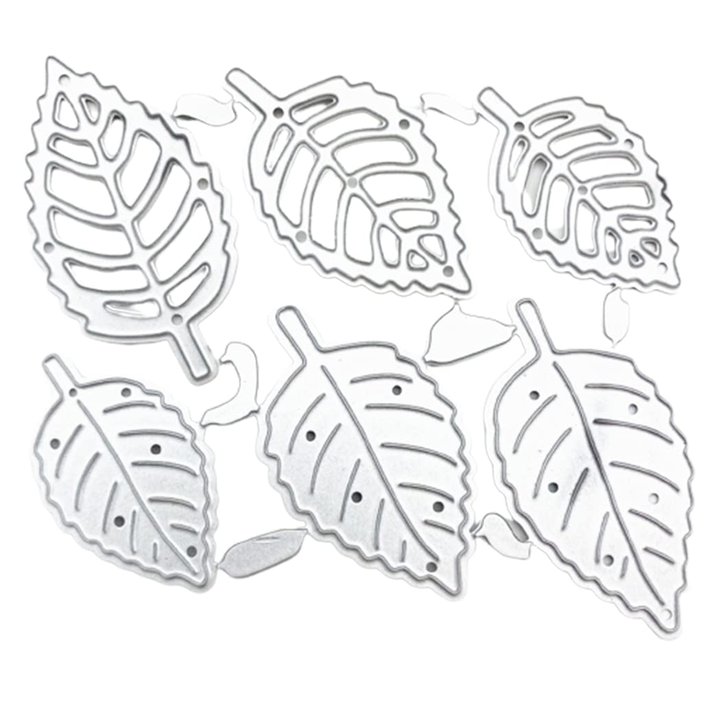 Jazuaiao Leaves Metal Cutting Dies Stencil Scrapbooking Album Paper Card Template Mold Embossing Decoration Metal Cutting Dies Set