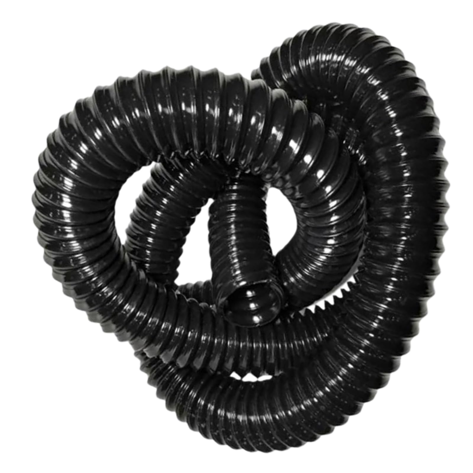 Black PU Transparent Inrial Collection Hose, 300mm ID, 1m, 0.63-2mm(0.93mm)