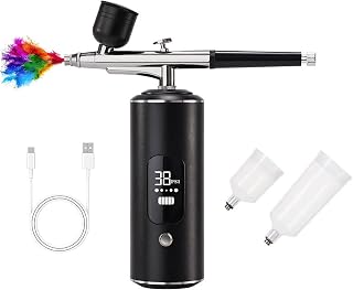 Cordless Airbrush Kit, Portable Air Brush Gun for Nails Models Craft