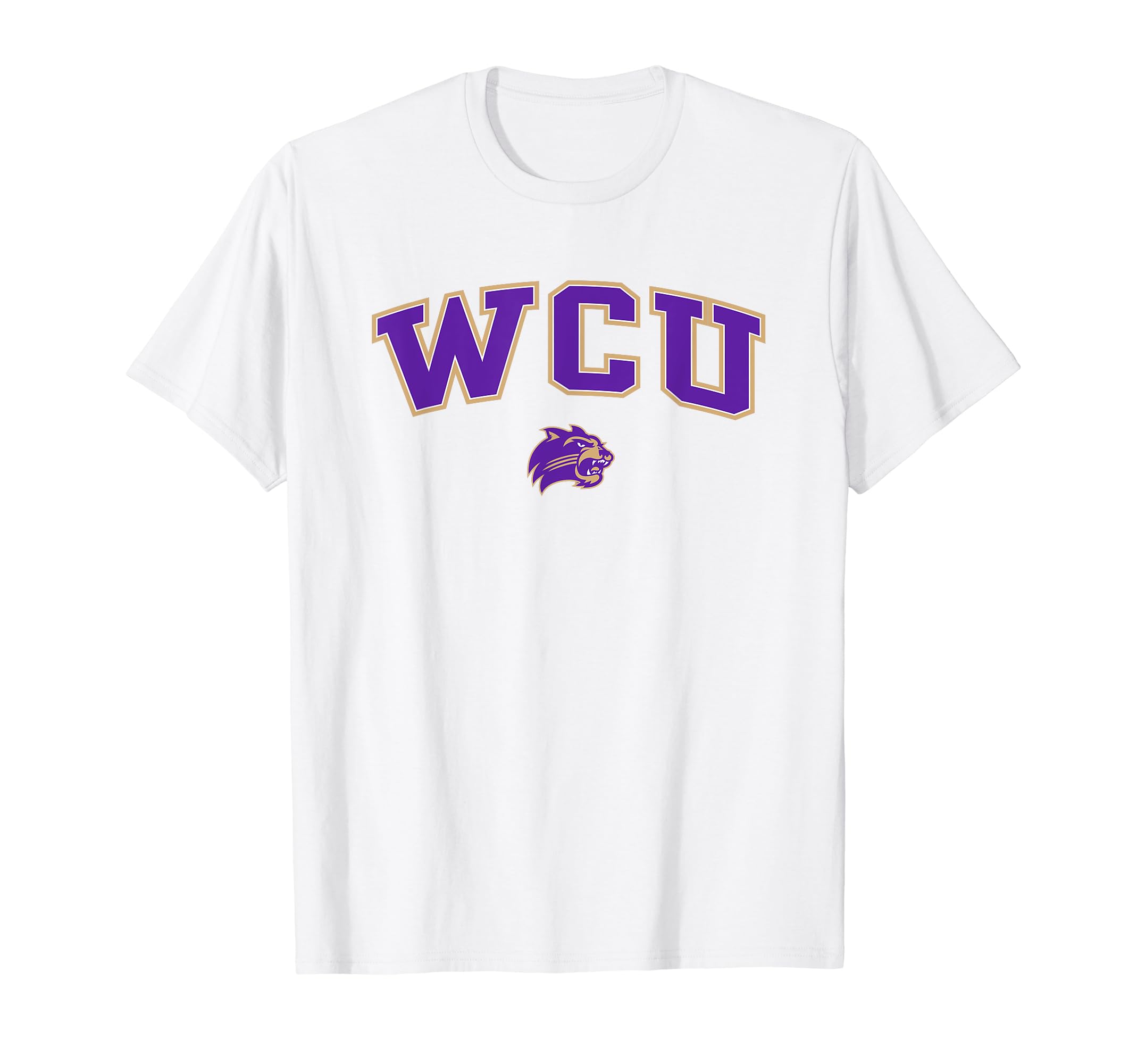 Elite AuthenticsWestern Carolina Catamounts Arch Over Logo T-ShirtOEKO-TEX STANDARD 100